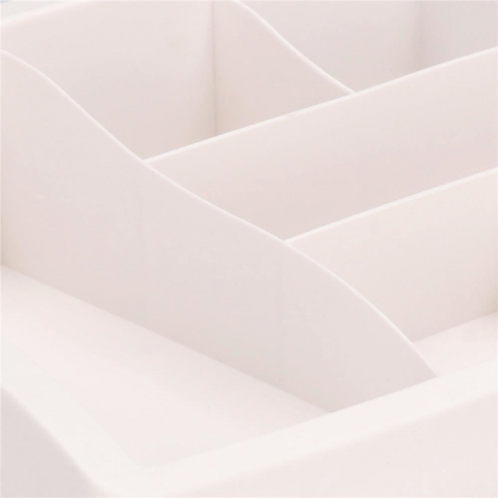 ORGANIZATOR COSMETICE, PLASTIC, 4 NIVELURI, 3 SERTARE, ALB, 34X25X40 CM, SPRINGOS [11]
