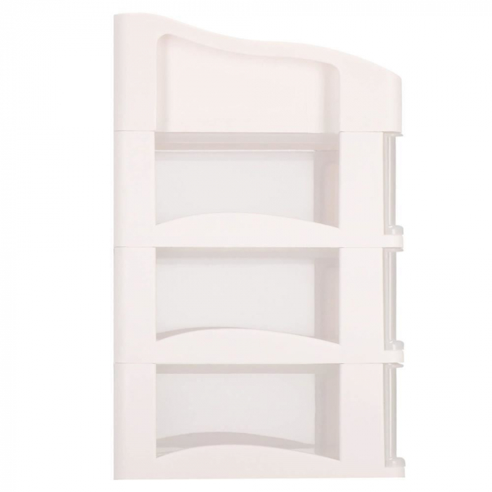 ORGANIZATOR COSMETICE, PLASTIC, 4 NIVELURI, 3 SERTARE, ALB, 34X25X40 CM, SPRINGOS [14]