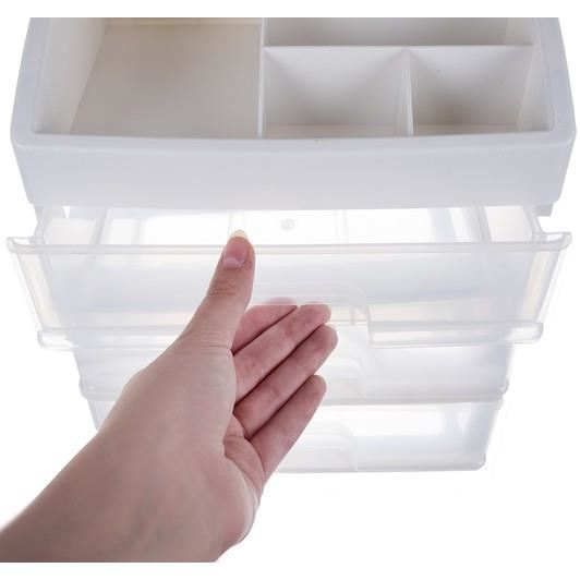 ORGANIZATOR COSMETICE, PLASTIC, TRANSPARENT, 23.5X6.5X27 CM, ISOTRADE [4]