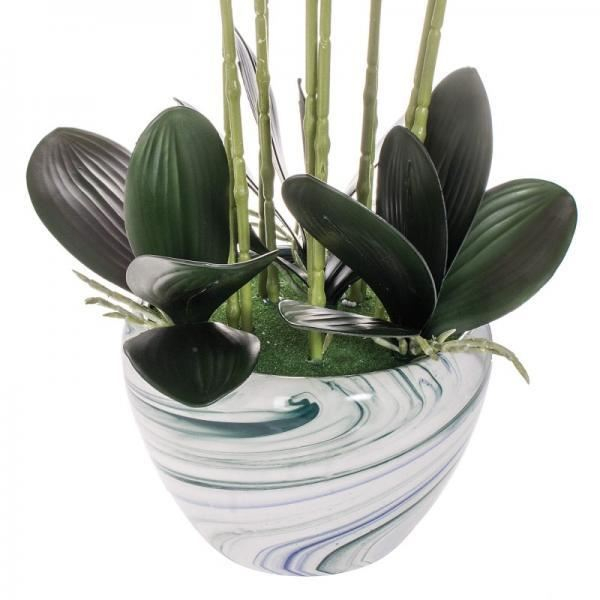 ORHIDEE ARIFICIALA CU GHIVECI DIN CERAMICA, ROZ, 75 CM, SPRINGOS [4]