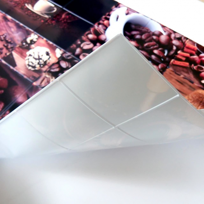 PANOU DECORATIV, PVC, MODEL CAFEA, MARO SI ROSU, 96X48.5 CM [3]