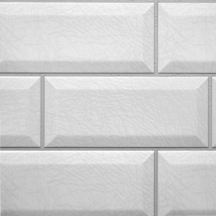 PANOU DECORATIV, PVC, MODEL CARAMIDA 3D, GRI, 96X48.5 CM [6]