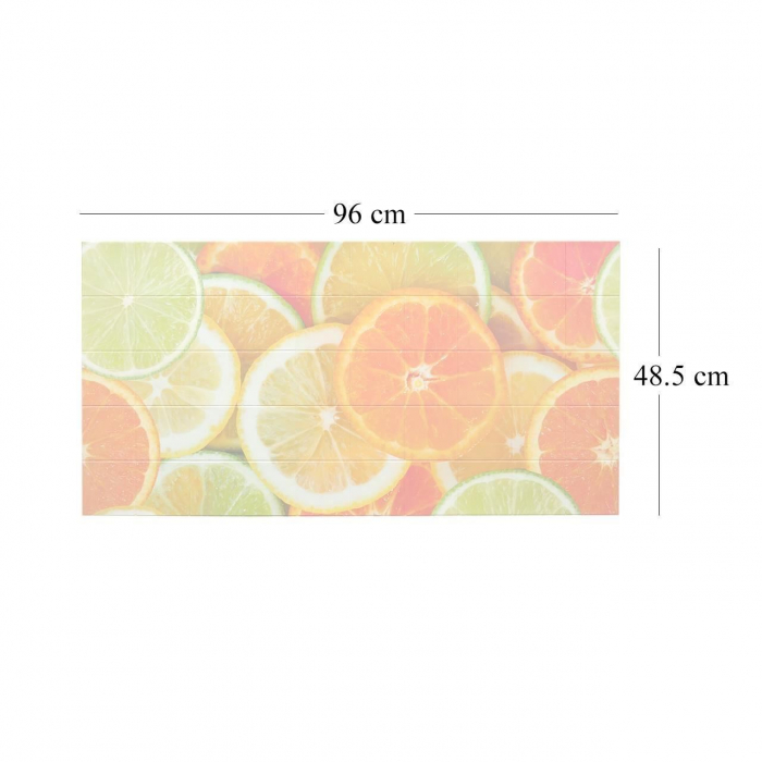 PANOU DECORATIV, PVC, MODEL CITRICE, PORTOCALIU, 96X48.5CM [4]