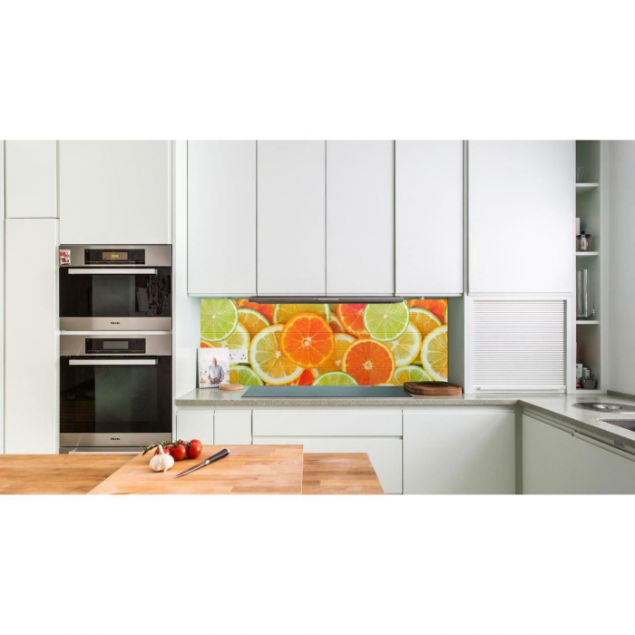 PANOU DECORATIV, PVC, MODEL CITRICE, PORTOCALIU, 96X48.5CM [2]