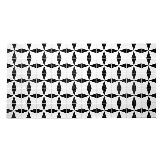 PANOU DECORATIV, PVC, MODEL MARMURA, ABSTRACT, ALB SI NEGRU, 96X48.5CM [1]