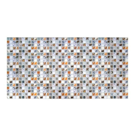 PANOU DECORATIV, PVC, MODEL MOZAIC, MARO SI GRI, 96X48.5 CM [1]