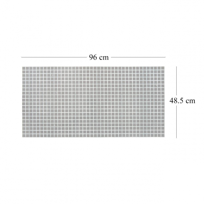 PANOU DECORATIV, PVC, MODEL MOZAIC, NEGRU, 96X48.5CM [4]