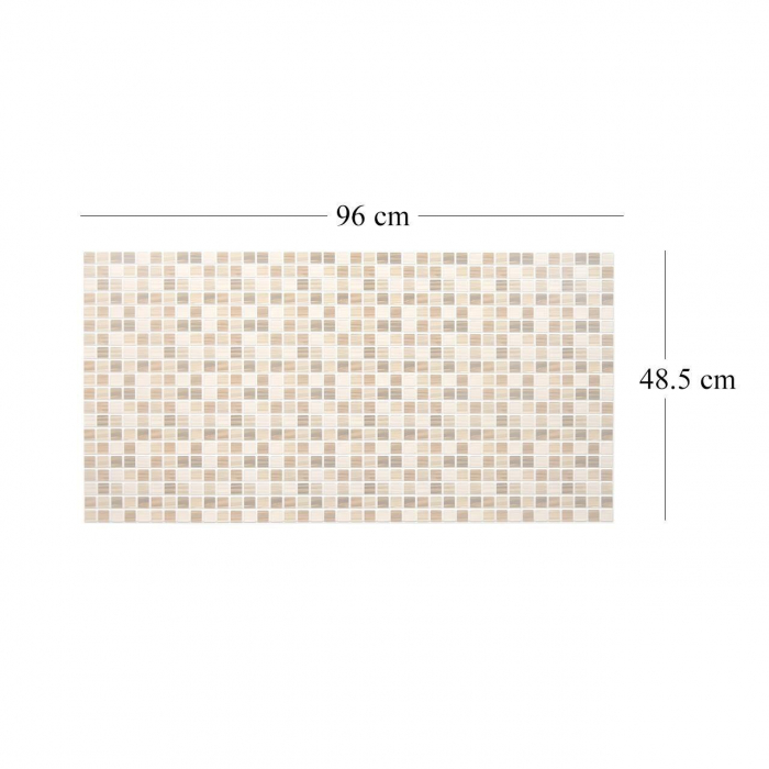 PANOU DECORATIV, PVC, MODEL MOZAIC, NUANTE PORTOCALIU, 96X48.5 CM [5]