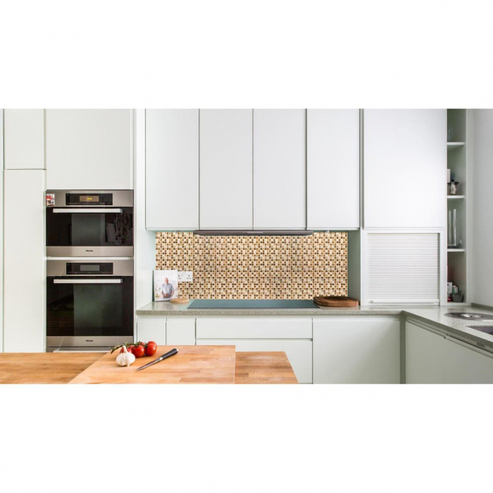 PANOU DECORATIV, PVC, MODEL MOZAIC, NUANTE PORTOCALIU, 96X48.5 CM [2]