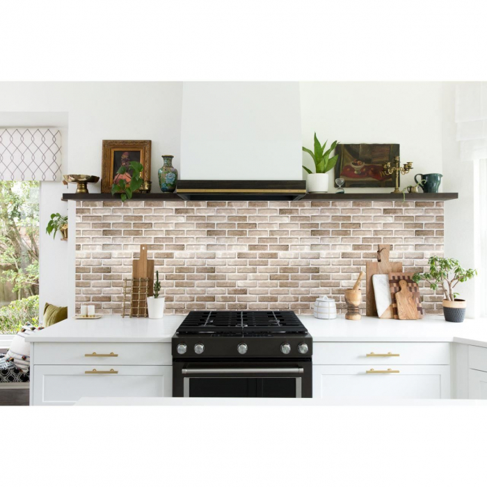 PANOU DECORATIV, PVC, MODEL PIATRA 3D, NUANTE MARO MURDAR, 96X48.5CM [3]