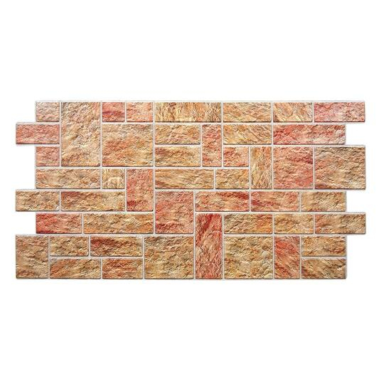 PANOU DECORATIV, PVC, MODEL PIATRA 3D, NUANTE MARO ROSIATIC, 96X48.5 CM [1]