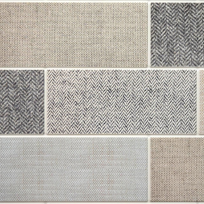 PANOU DECORATIV, PVC, MODEL TEXTIL 3D, NUANTE GRI PASTEL, 96X48.5CM [6]