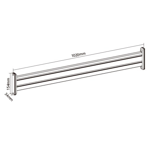 PLACA SLATWALL, ALUMINIU [6]