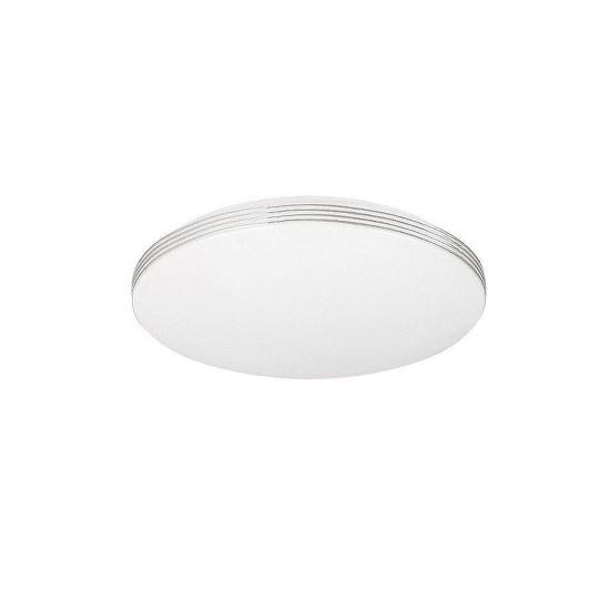 PLAFONIERA ROTUNDA CU LED, TEMPERATURA LUMINA REGLABILA, 28W, 380X60 MM, SEVILLA SILVER RING, GELUX [1]