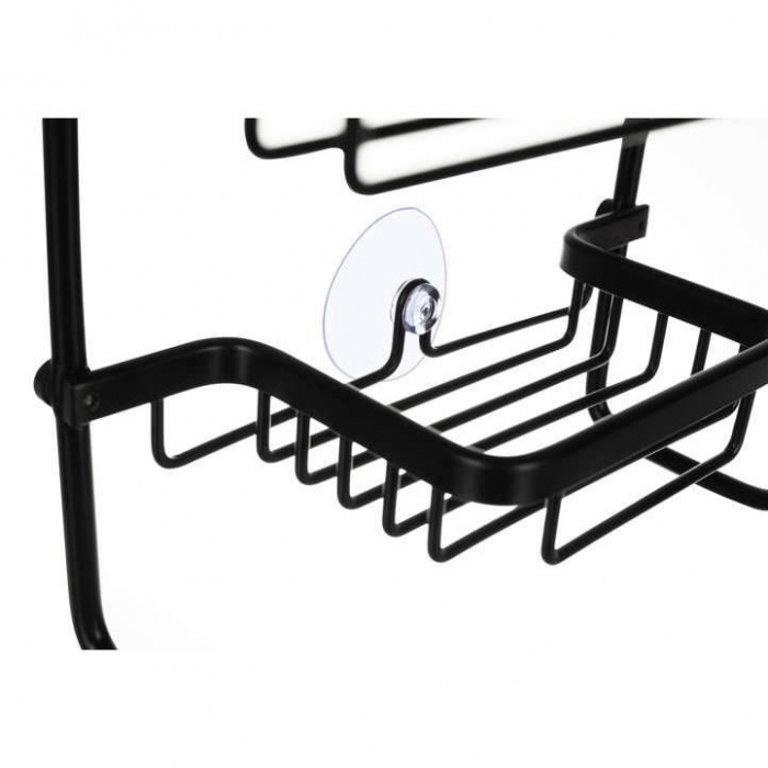 RAFT PENTRU DUS, SUSPENDAT, METALIC, 3 RAFTURI, NEGRU, 28.5X14X63 CM, MALATEC [7]