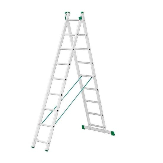 SCARA ALUMINIU, 2 TRONSOANE, 9 TREPTE, MAX 150 KG, 4.27 M, ALVEROSAL [1]