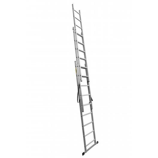 SCARA ALUMINIU, 3 TRONSOANE, 9 TREPTE, MAX 150 KG, 4.81 M, DRABEST [5]