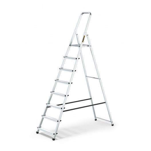 SCARA ALUMINIU, 7 TREPTE, PLATFORMA, MAX 125 KG, 2.37 M, DRABEST [1]