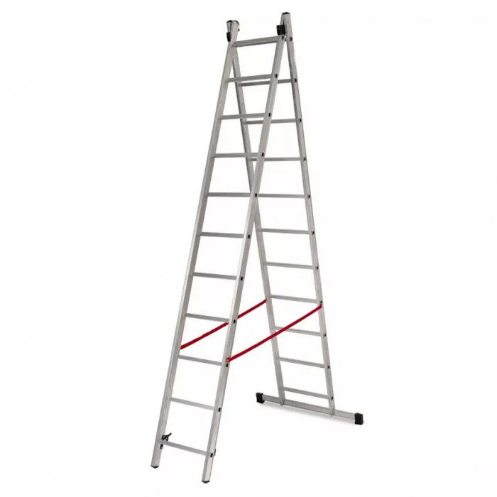 SCARA ALUMINIU, MASTER, 2 TRONSOANE, 11 TREPTE, MAX 150 KG, 3.15-5.13 M [3]