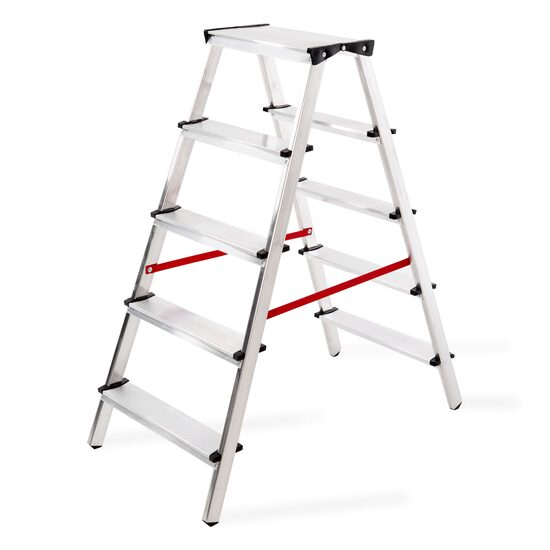 SCARA ALUMINIU, MASTER, 2 TRONSOANE, 5 TREPTE, MAX 125 KG, 1.14 M [1]
