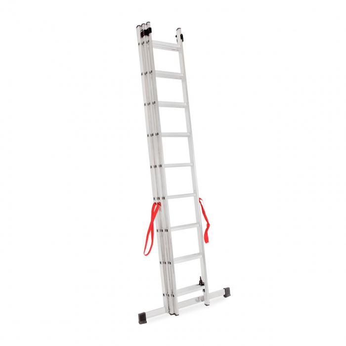 SCARA ALUMINIU, MASTER, 3 TRONSOANE, 9 TREPTE, MAX 150 KG, 2.58-5.69 M [6]