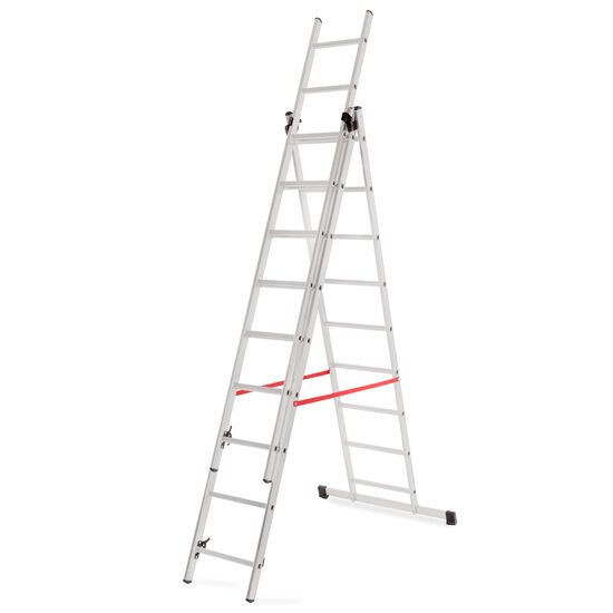 SCARA ALUMINIU, MASTER, 3 TRONSOANE, 9 TREPTE, MAX 150 KG, 2.58-5.69 M [1]