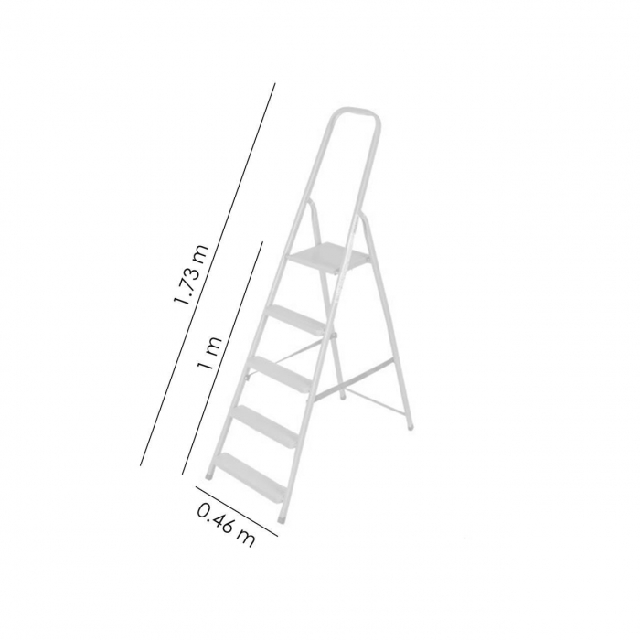 SCARA OTEL, 4 TREPTE, PLATFORMA, MAX 125 KG, 1.73 M, DRABEST [3]