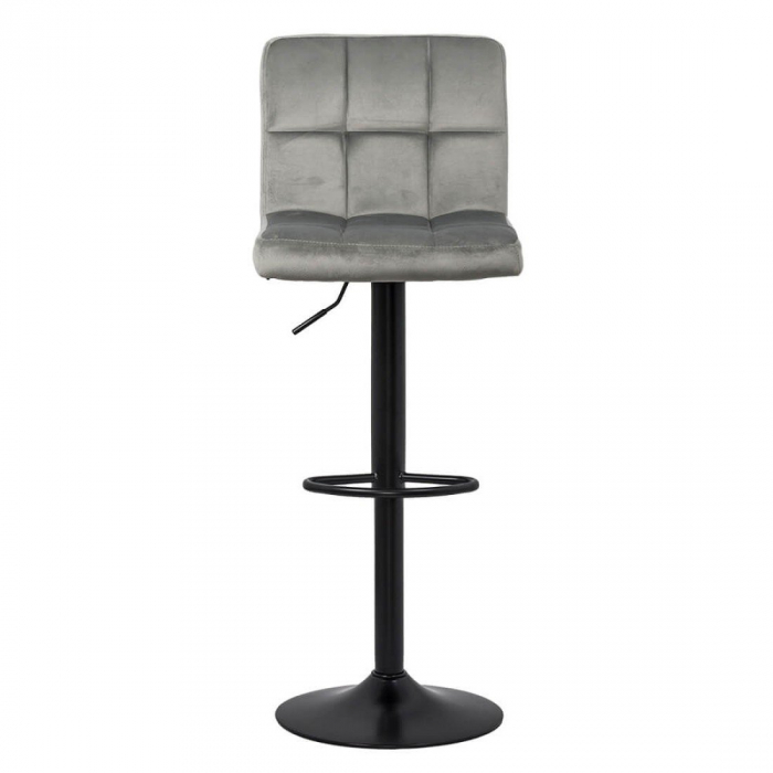 SCAUN BAR CU SPATAR REGLABIL DIN CATIFEA ABS 191B GRI [3]