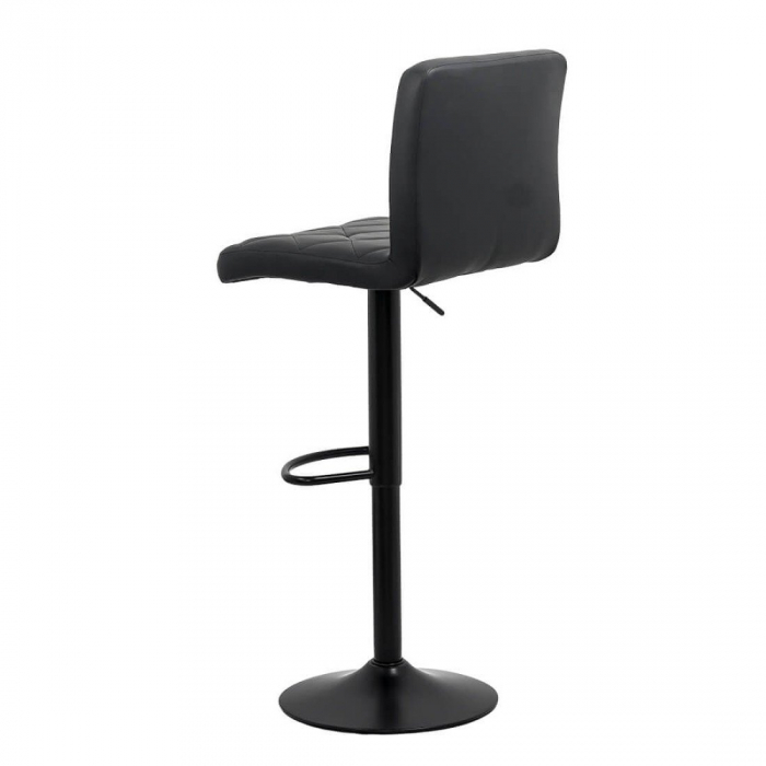 SCAUN BAR CU SPATAR REGLABIL DIN PIELE ECOLOGICA ABS 147 NEGRU [5]