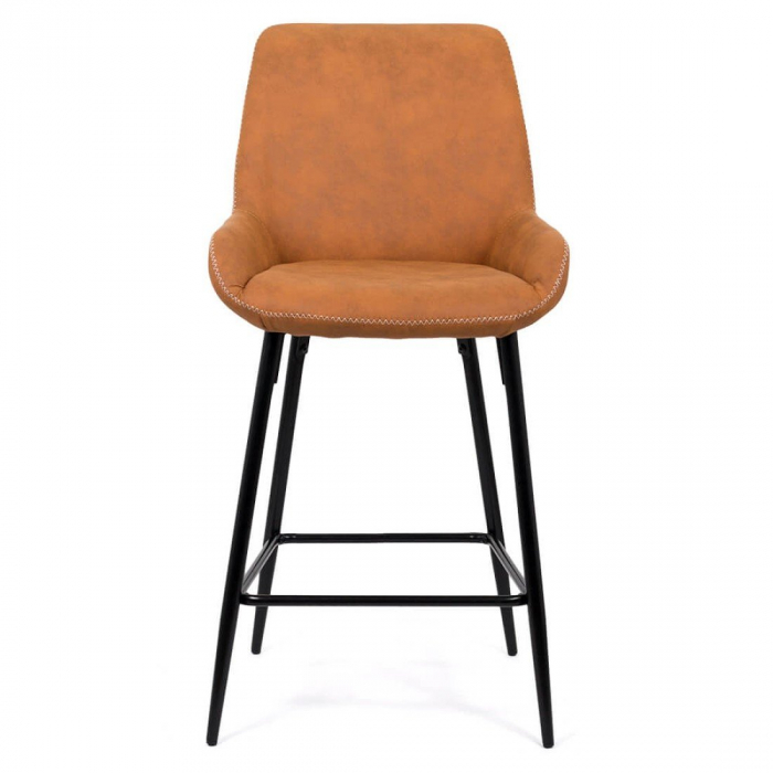 SCAUN BAR FIX DIN PIELE ECOLOGICA SI PICIOARE DIN OTEL ABS 146 MARO [4]