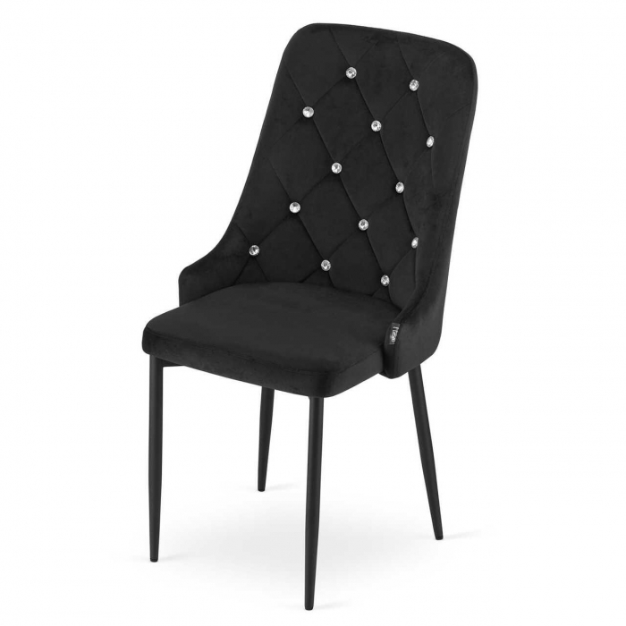 SCAUN BUCATARIE/LIVING, ARTOOL, AMORE, CATIFEA, METAL, NEGRU, 48X56X93 CM [8]