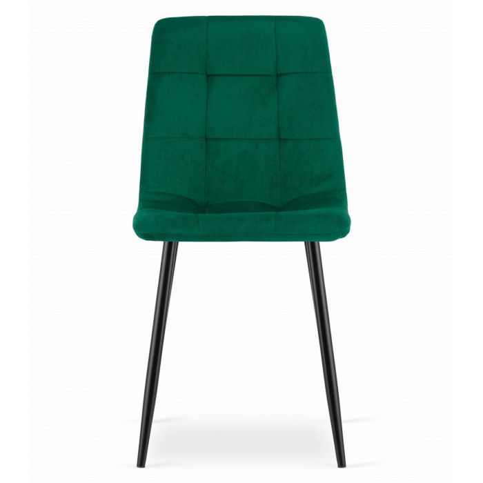 SCAUN BUCATARIE/LIVING, ARTOOL, KARA, CATIFEA, METAL, VERDE SI NEGRU, 44.5X50.5X87 CM [3]