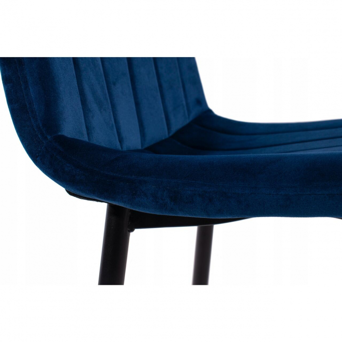 SCAUN BUCATARIE/LIVING, ARTOOL, LAVA, CATIFEA, METAL, BLEUMARIN SI NEGRU, 43X51X90 CM [4]