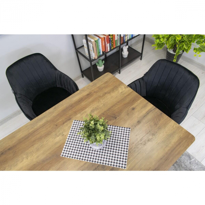 SCAUN BUCATARIE/LIVING, ARTOOL, LUGO, CATIFEA, METAL, NEGRU, 57.5X56.5X86.5 CM [8]