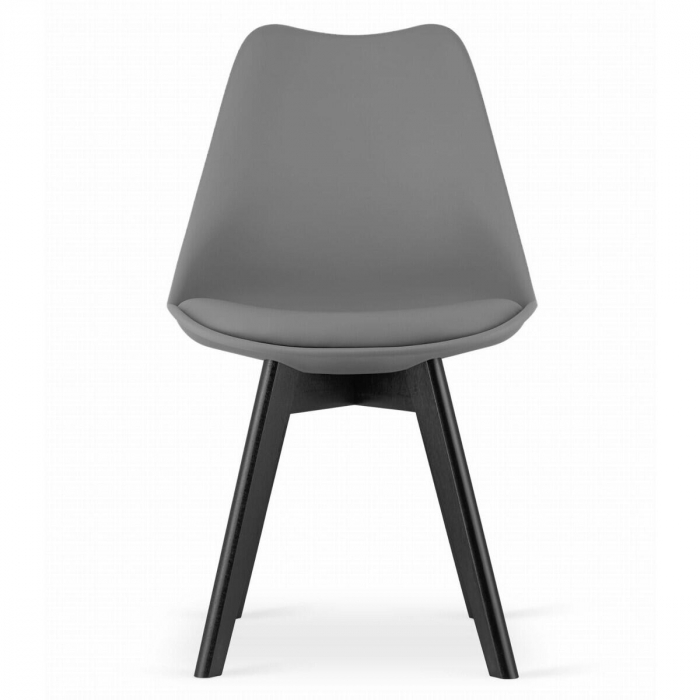 SCAUN BUCATARIE/LIVING, ARTOOL, MARK, PP, LEMN, GRAFIT SI NEGRU, 49X55.5X82.5 CM [5]
