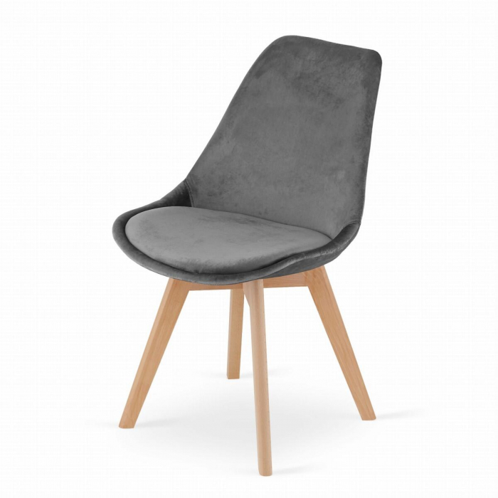 SCAUN BUCATARIE/LIVING, ARTOOL, NORI, CATIFEA, LEMN, GRI, 48.5X54X84 CM [3]