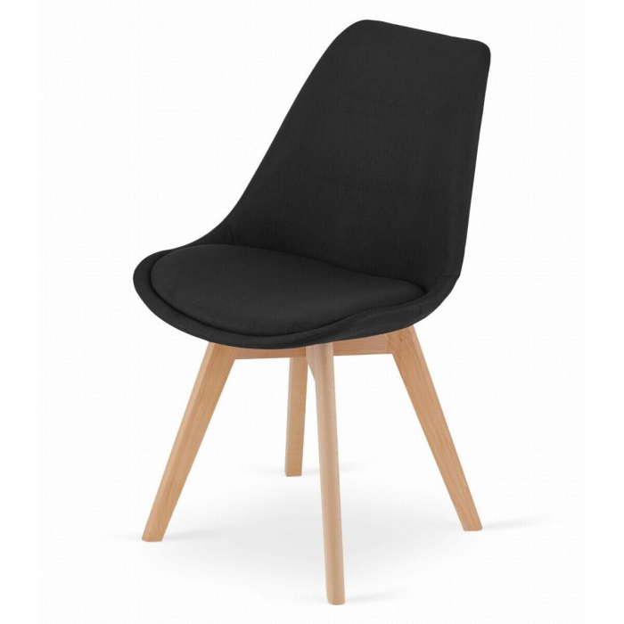 SCAUN BUCATARIE/LIVING, ARTOOL, NORI, STOFA, LEMN, NEGRU, 48.5X54X84 CM [2]