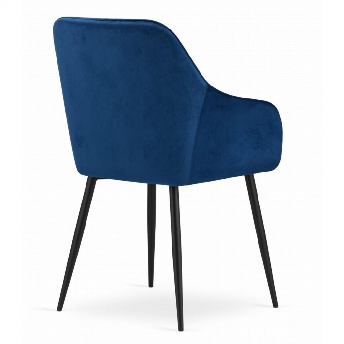 SCAUN BUCATARIE/LIVING, ARTOOL, NUGAT, CATIFEA, METAL, BLEUMARIN SI NEGRU, 58X54.5X91 CM [3]