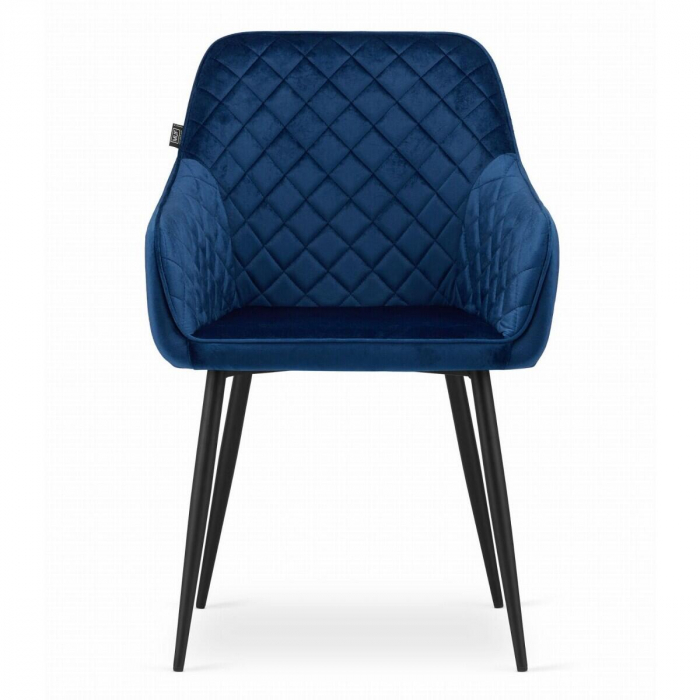 SCAUN BUCATARIE/LIVING, ARTOOL, NUGAT, CATIFEA, METAL, BLEUMARIN SI NEGRU, 58X54.5X91 CM [6]