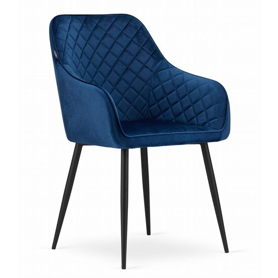 SCAUN BUCATARIE/LIVING, ARTOOL, NUGAT, CATIFEA, METAL, BLEUMARIN SI NEGRU, 58X54.5X91 CM [1]
