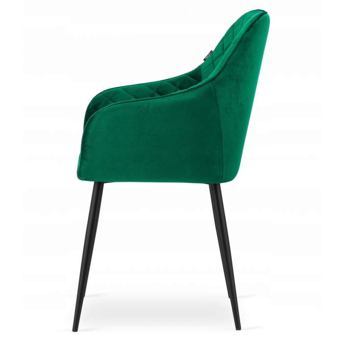 SCAUN BUCATARIE/LIVING, ARTOOL, NUGAT, CATIFEA, METAL, VERDE SI NEGRU, 58X54.5X91 CM [2]