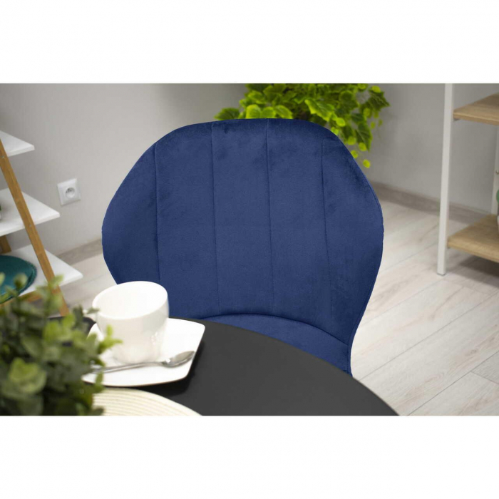 SCAUN BUCATARIE/LIVING, ARTOOL, TERNI, CATIFEA, METAL, BLEUMARIN, 50X62X86 CM [15]