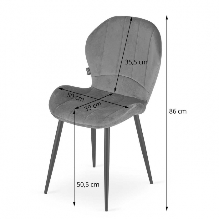 SCAUN BUCATARIE/LIVING, ARTOOL, TERNI, CATIFEA, METAL, VERDE, 50X62X86 CM [11]