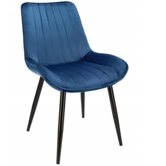 SCAUN BUCATARIE/LIVING, CATIFEA, METAL, ALBASTRU, 54X61X83 CM, VIVA [1]
