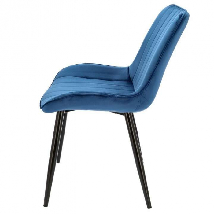 SCAUN BUCATARIE/LIVING, CATIFEA, METAL, ALBASTRU, 54X61X83 CM, VIVA [5]