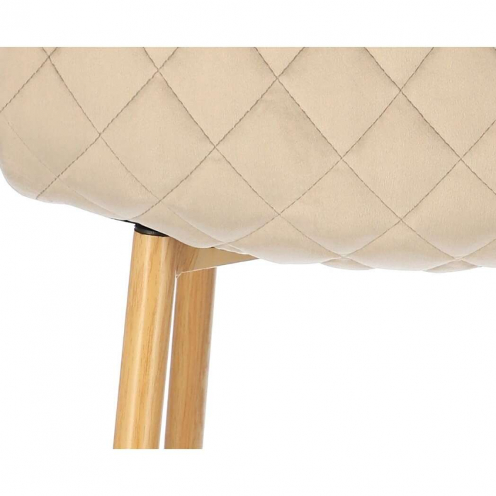 SCAUN BUCATARIE/LIVING, CATIFEA, MODEL CUSATURA PE SPATE, BEJ, MAX 100 KG, 44X52X85 CM, VIGO [4]