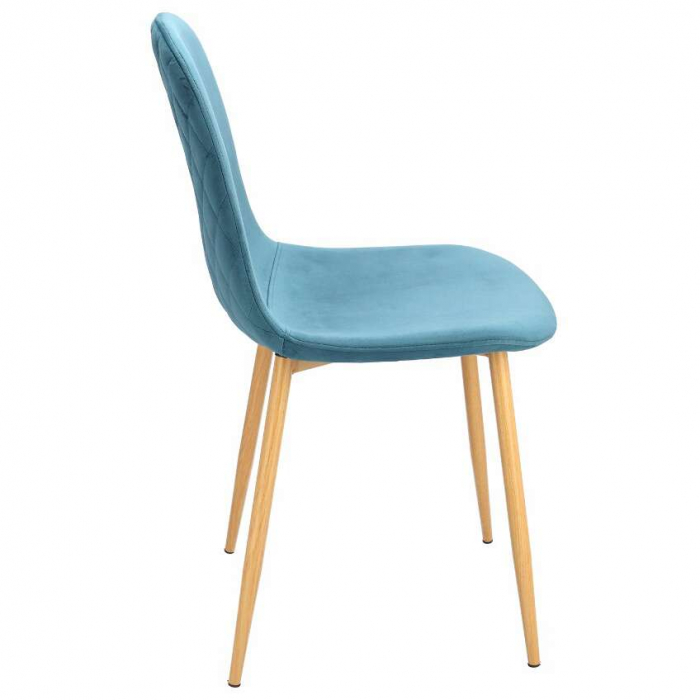 SCAUN BUCATARIE/LIVING, CATIFEA, MODEL CUSATURA PE SPATE, TURCOAZ, MAX 100 KG, 44X52X85 CM, VIGO [5]