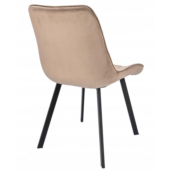 SCAUN BUCATARIE/LIVING, JUMI, ADORO, CATIFEA, METAL, BEJ, 52X62X85 CM [2]