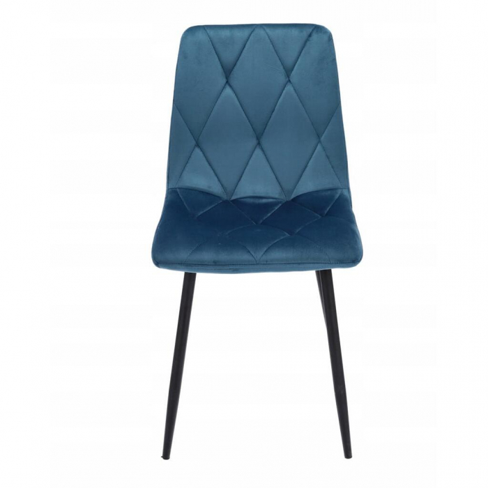SCAUN BUCATARIE/LIVING, JUMI, PIADO, CATIFEA, METAL, ALBASTRU SI NEGRU, 44X52X89 CM [3]