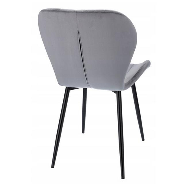 SCAUN BUCATARIE/LIVING, JUMI, VEIRA, CATIFEA, METAL, GRI, 52X57X85 CM [4]